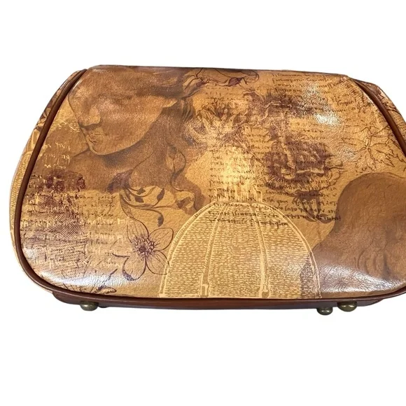 Patricia Nash NWT gorgeous Italian Sketchbook Gracchi satchel bag with crossbody - Picture 2 of 6